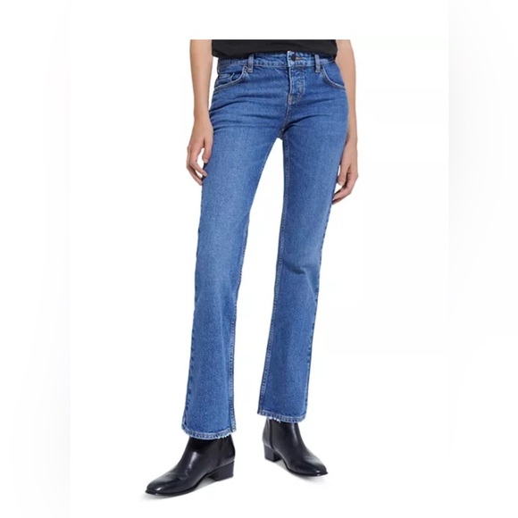 THE KOOPLES Low Rise Bootcut Jeans in Blue Women's Size 29 NWT Button Fly - Picture 6 of 16